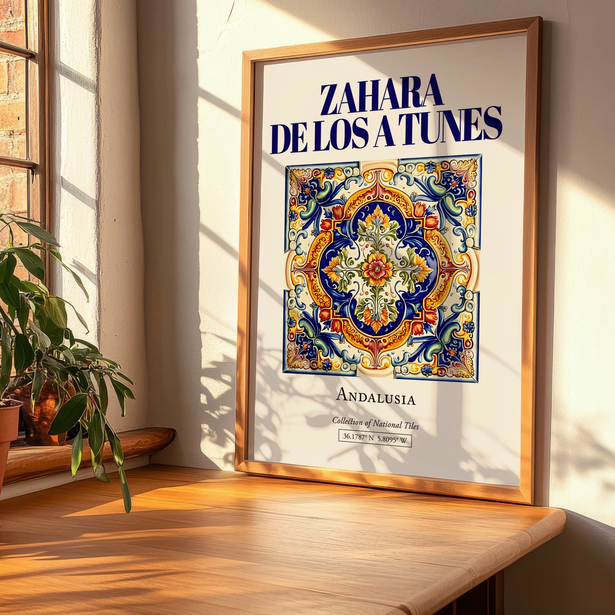 Zahara de los Atunes, Spain – Cultural Heritage Wall Art, clean layout with no caption