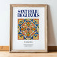 Sant Feliu de Guixols, Spain – Historic Cities Art Print, in wooden frame leaning on the floor