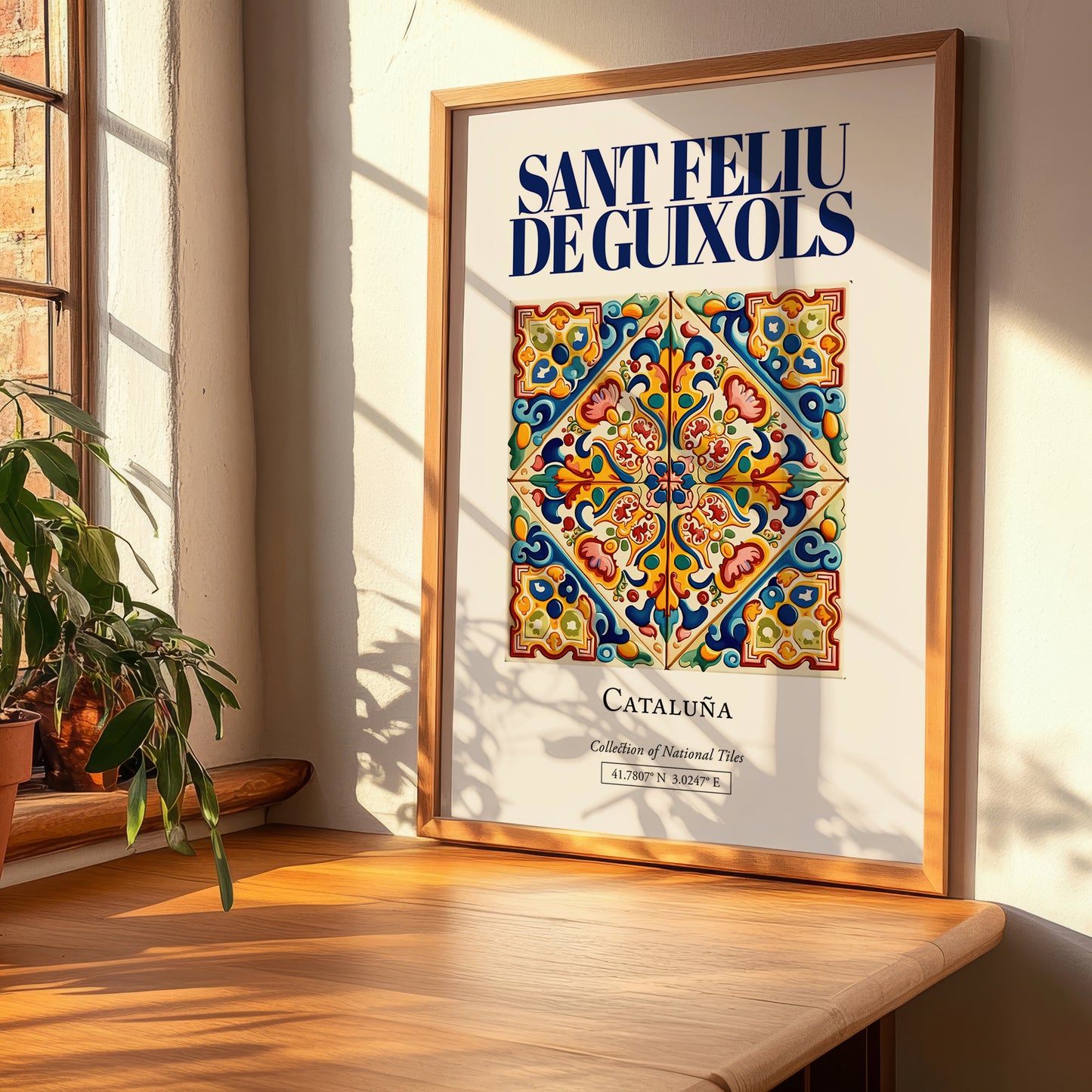 Sant Feliu de Guixols, Spain – Historic Cities Art Print, clean layout with no caption