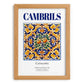 Cambrils, Spain – Vintage Travel Poster, set in oak frame