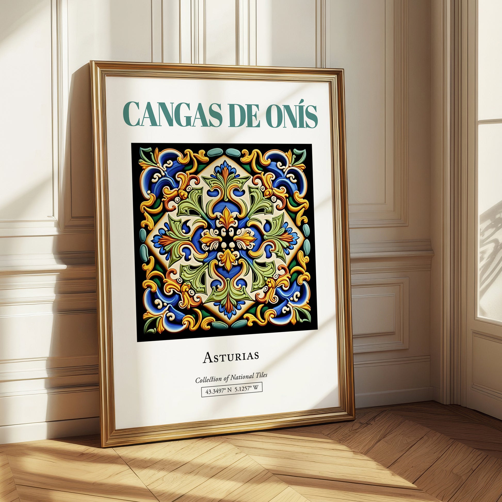 Cangas de Onís, Spain – National Pride Wall Decor, styled in a charming Paris street view