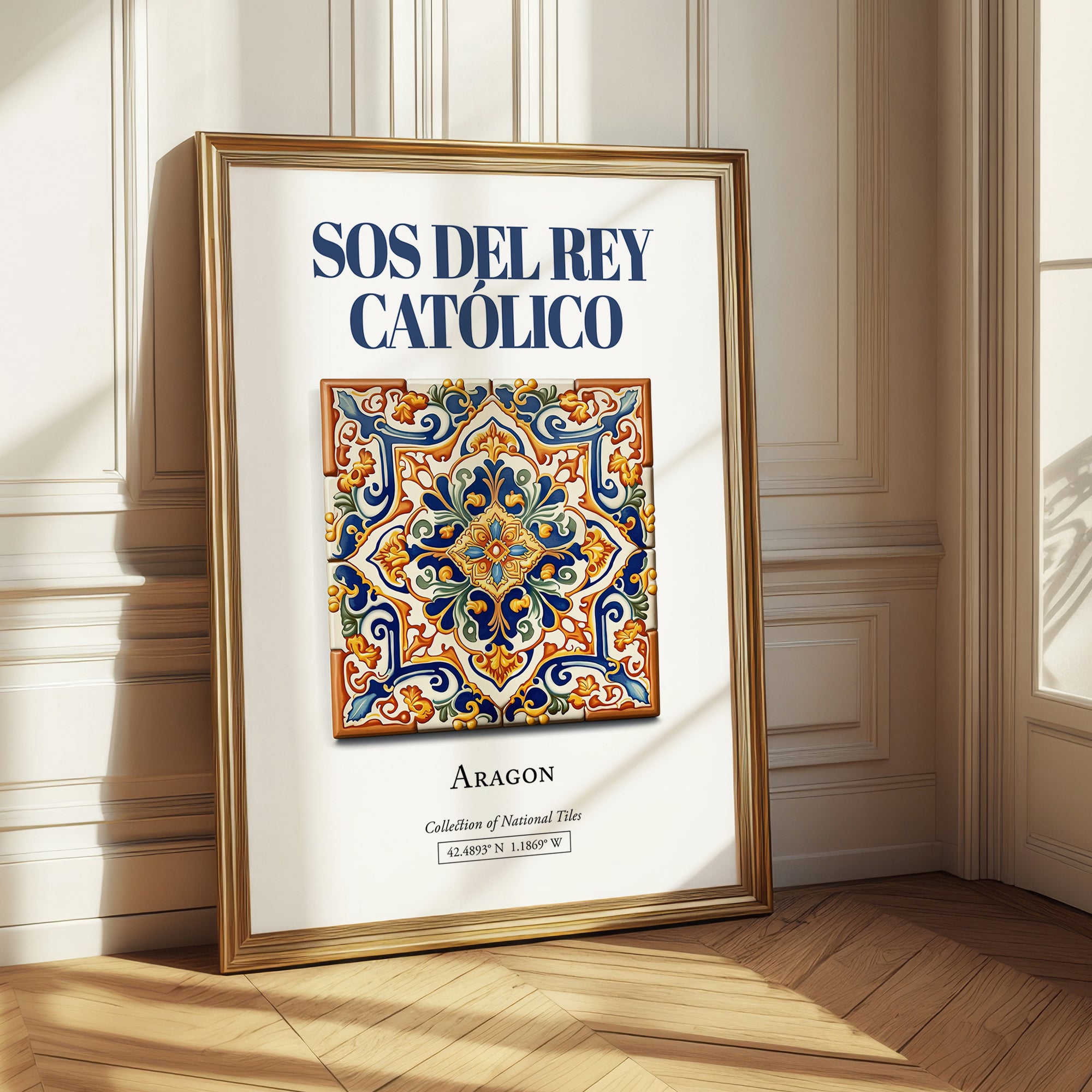 Sos del Rey Católico, Spain – Travel Print, styled in a charming Paris street view
