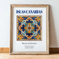 Islas Canarias, Spain – Travel Poster, in wooden frame leaning on the floor