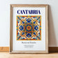 Cantabria, Spain – Travel Memories Wall Print, in wooden frame leaning on the floor