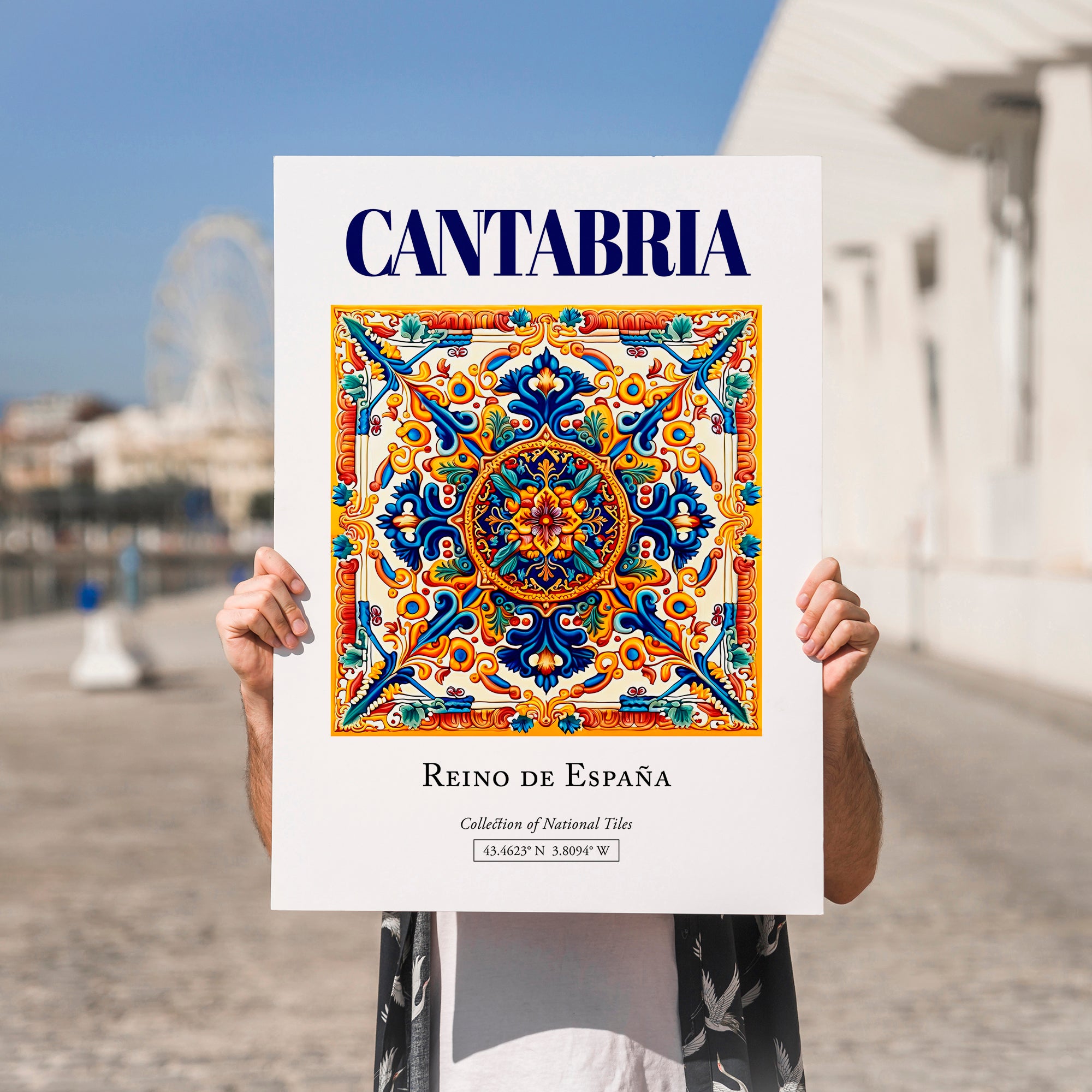 Cantabria, Spain – Travel Memories Wall Print, no-text version framed in wood