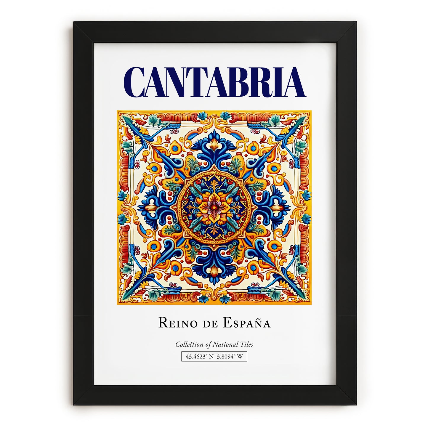 Cantabria, Spain – Travel Memories Wall Print, in sleek black frame