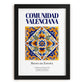 Comunidad Valenciana, Spain – Travel Poster, in sleek black frame