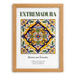 Extremadura, Spain – Travel Print, set in oak frame