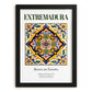 Extremadura, Spain – Travel Print, in sleek black frame