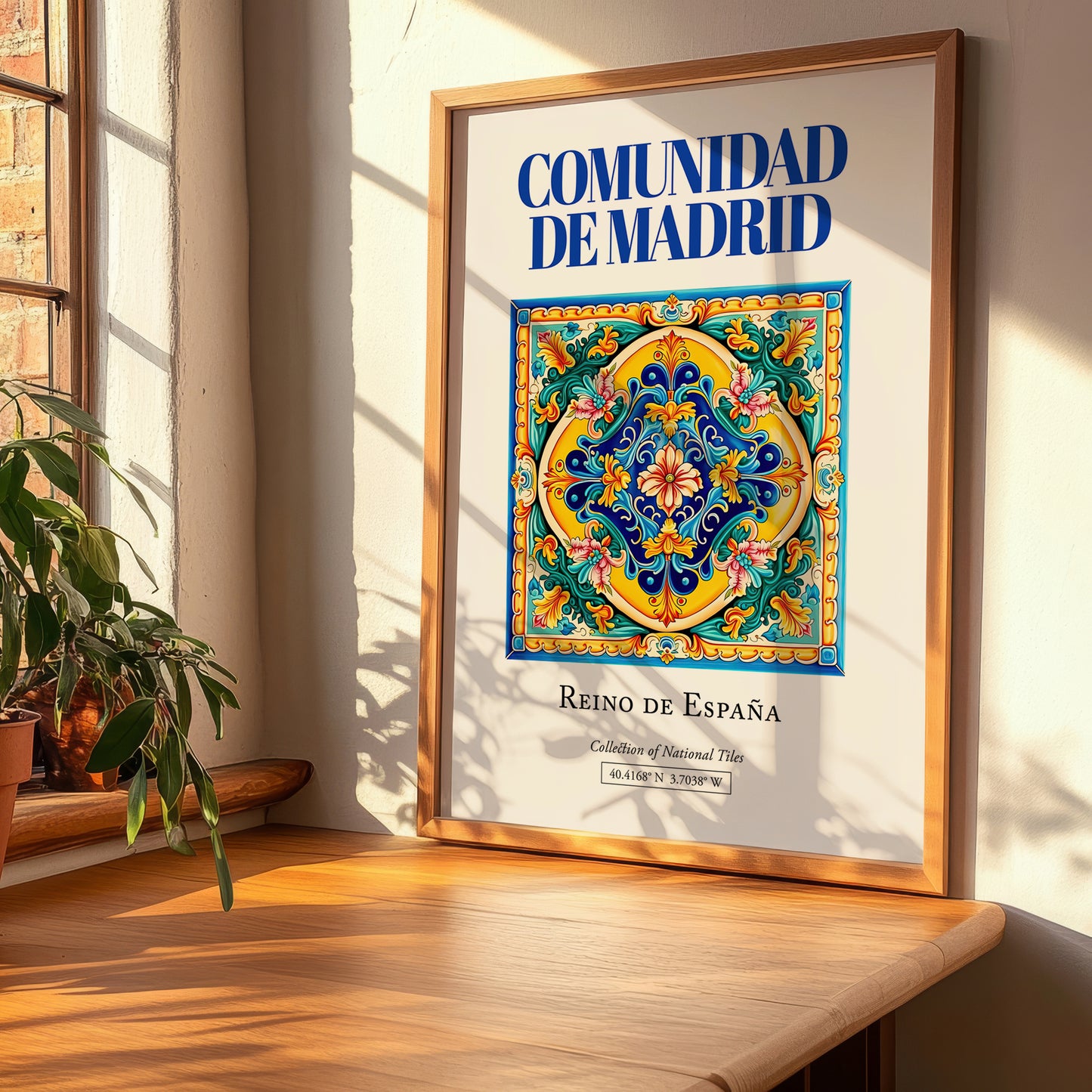 Comunidad de Madrid, Spain – Travel Poster, clean layout with no caption