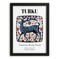 Turku, Finland – Travel Print, in sleek black frame