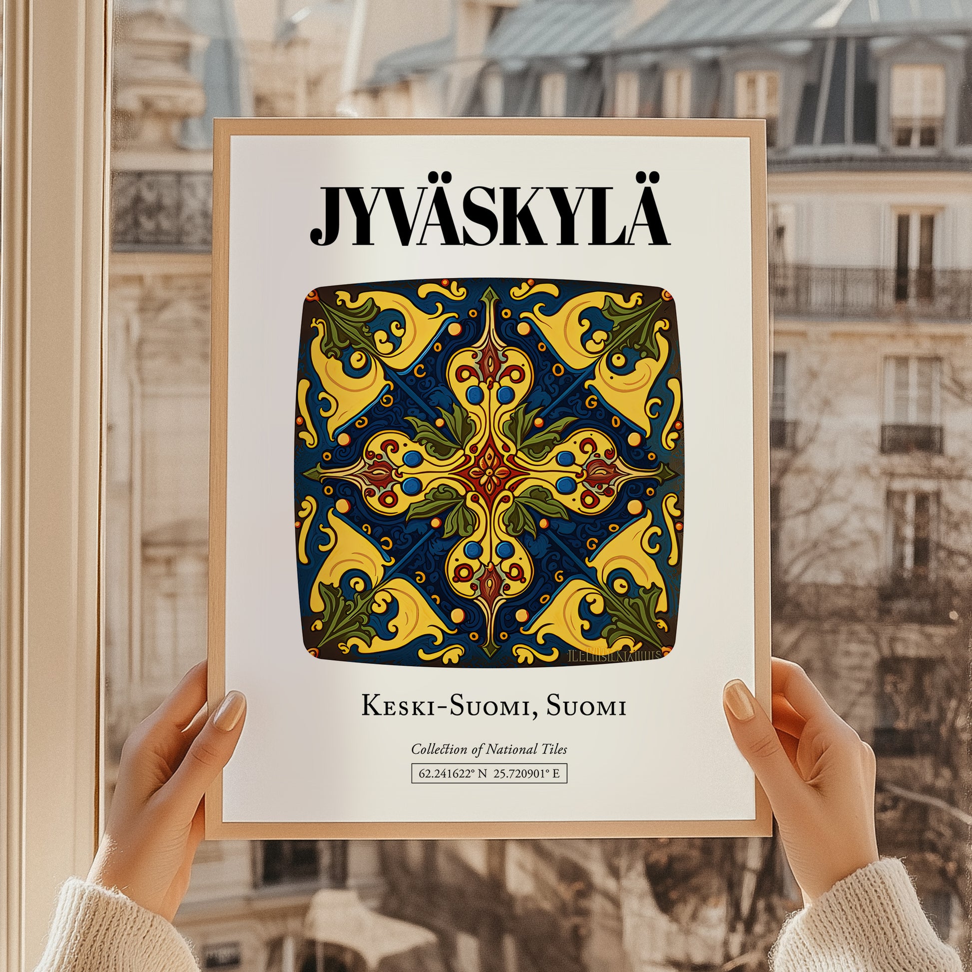 Jyväskylä, Finland – Illustrated Travel Poster