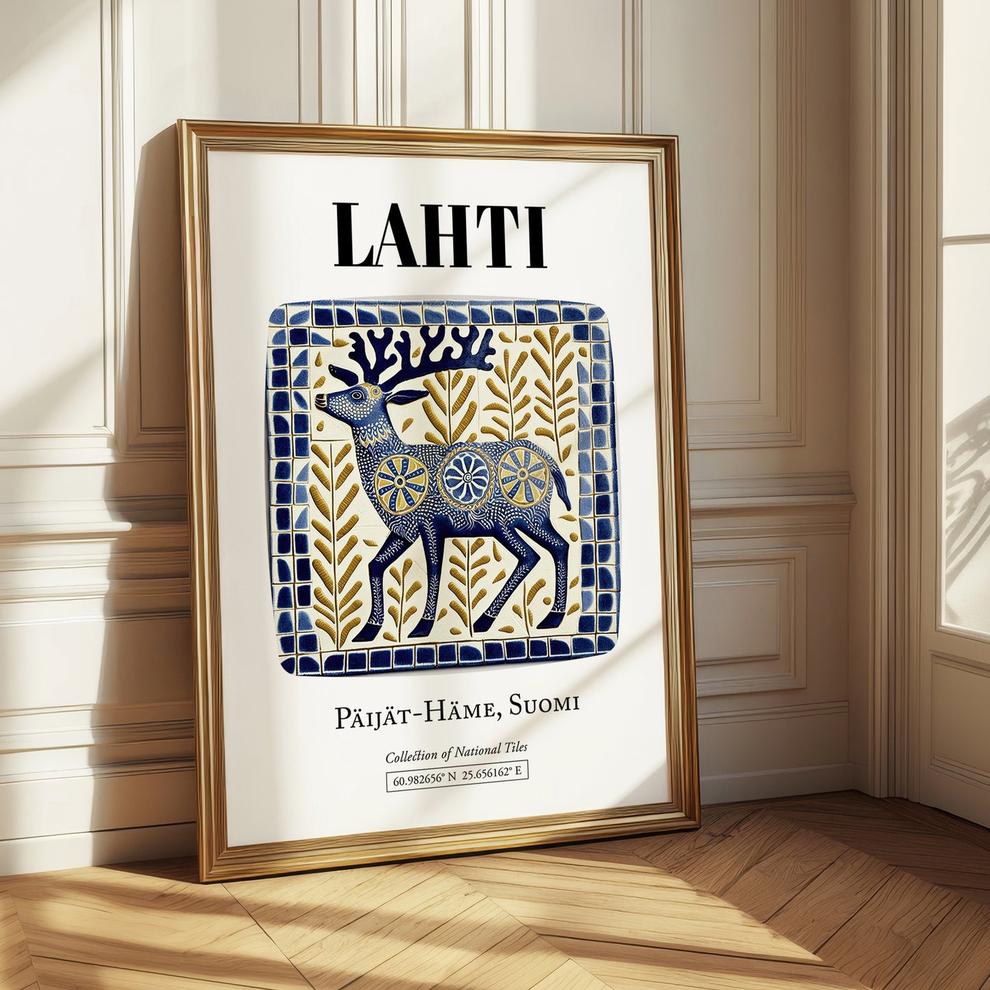 Lahti, Finland – Travel Print, styled in a charming Paris street view