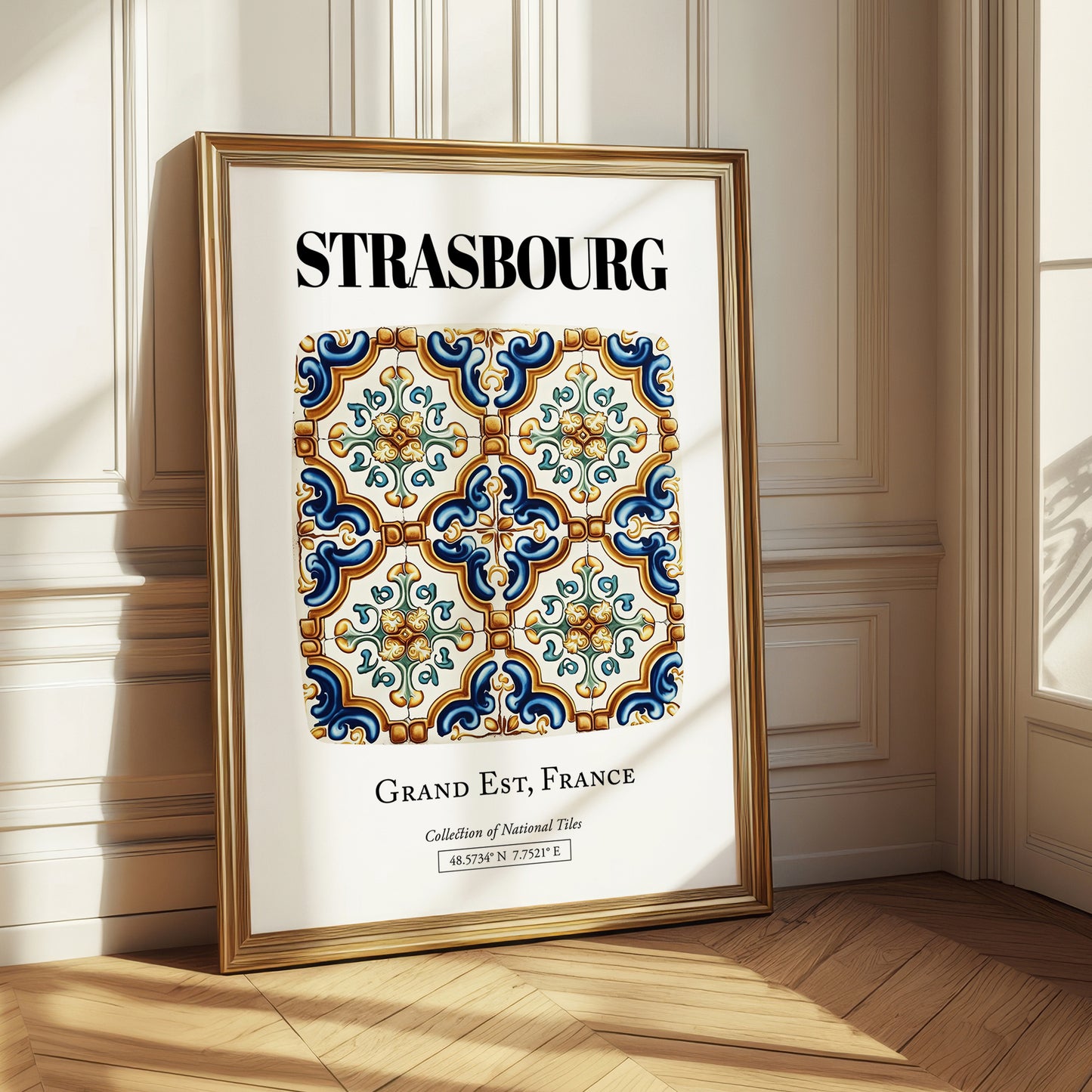 Strasbourg, France – Global Cities Wall Print, styled in a charming Paris street view