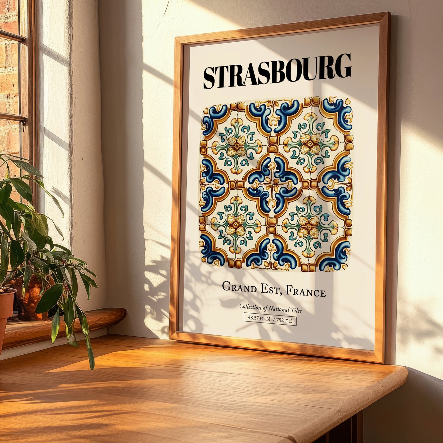 Strasbourg, France – Global Cities Wall Print, clean layout with no caption