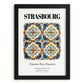 Strasbourg, France – Global Cities Wall Print, in sleek black frame