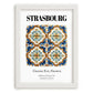Strasbourg, France – Global Cities Wall Print, placed in minimal white frame