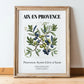 Aix-en-provence, France – Travel Wall Decor, in wooden frame leaning on the floor