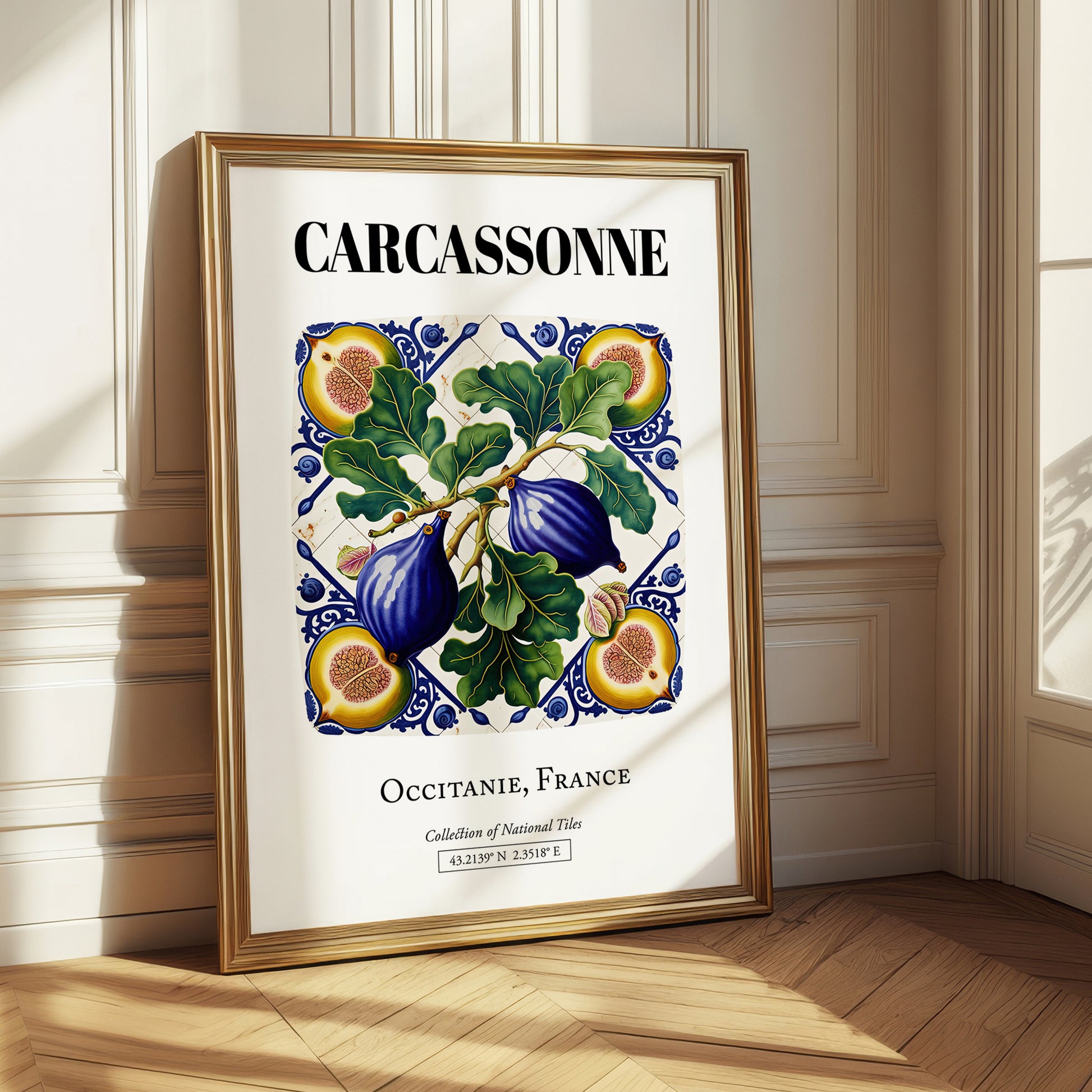 Carcassonne, France – Travel Print, styled in a charming Paris street view