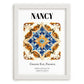 Nancy, France – Travel Poster, placed in minimal white frame