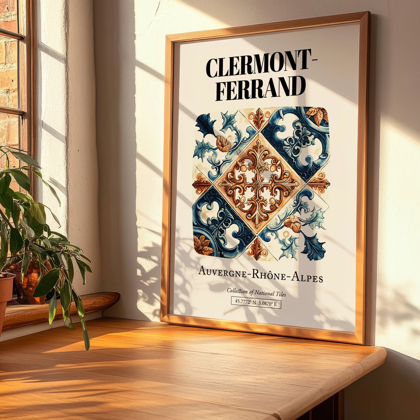 Clermont-ferrand, France – Travel Poster, clean layout with no caption