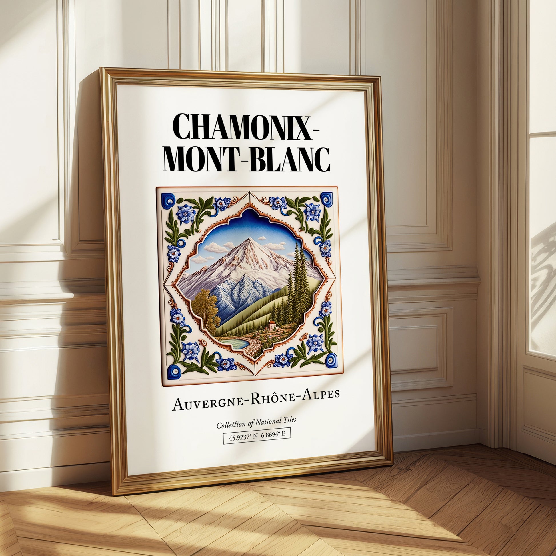 Chamonix-mont-blanc, France – Travel Wall Art, styled in a charming Paris street view