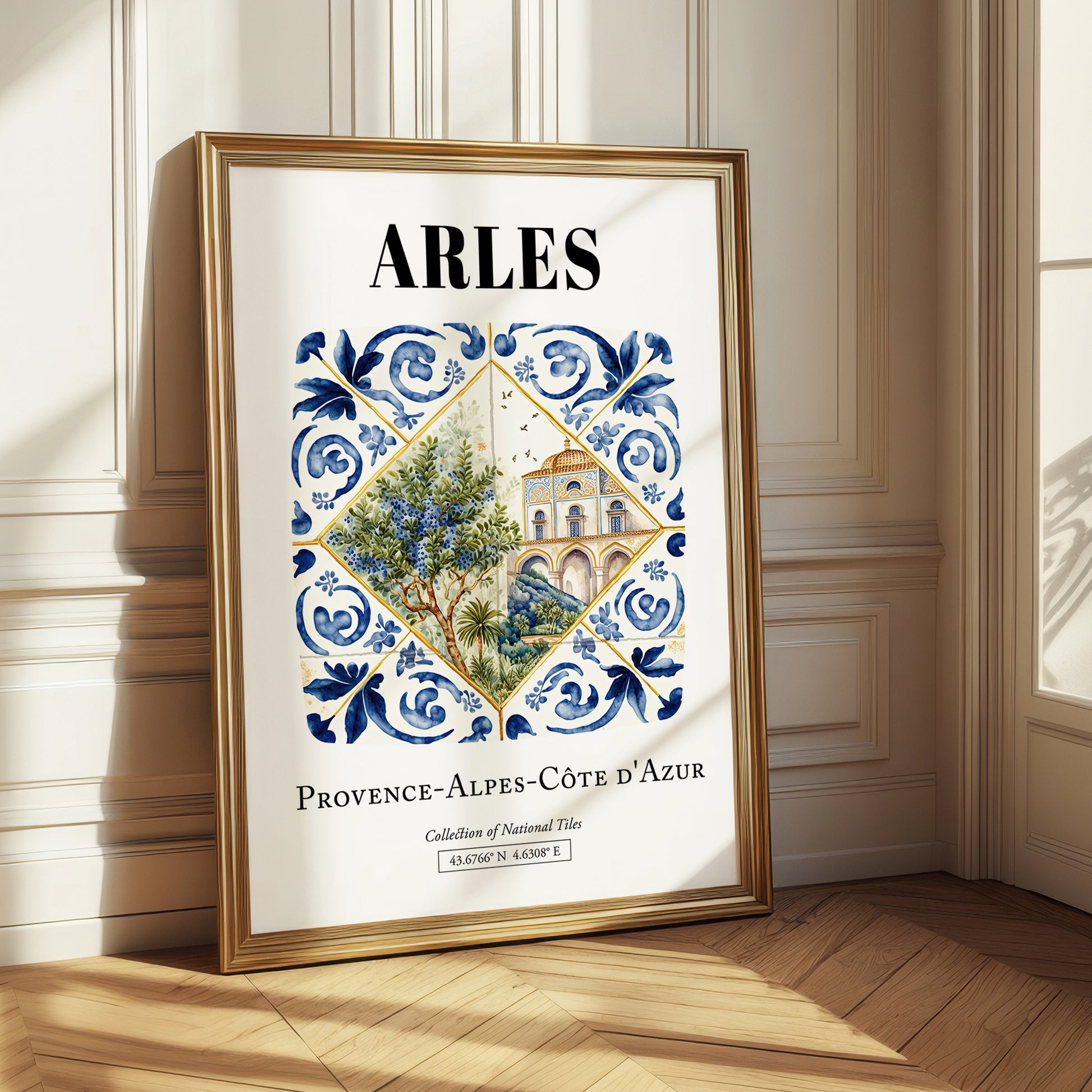 Arles, France – Travel Poster, styled in a charming Paris street view