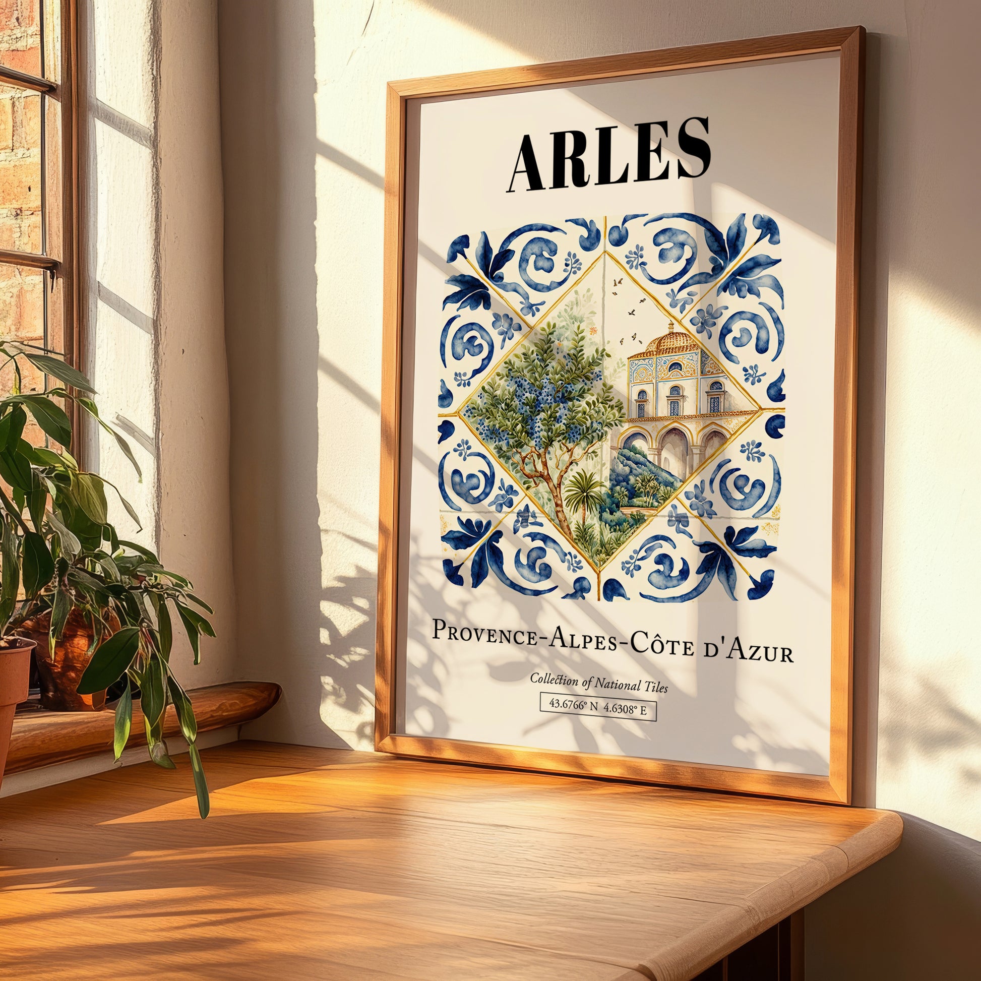 Arles, France – Travel Poster, clean layout with no caption