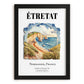Étretat, France – Minimalist Travel Print, in sleek black frame
