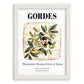 Gordes, France – Travel Poster, placed in minimal white frame