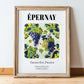 Épernay, France – Travel Print, in wooden frame leaning on the floor