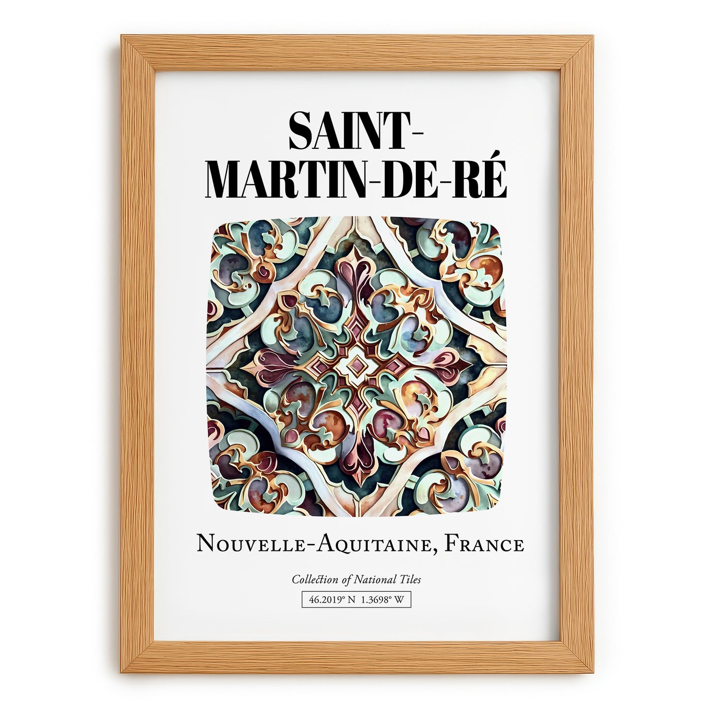 Saint-martin-de-ré, France – World Travel Art, set in oak frame