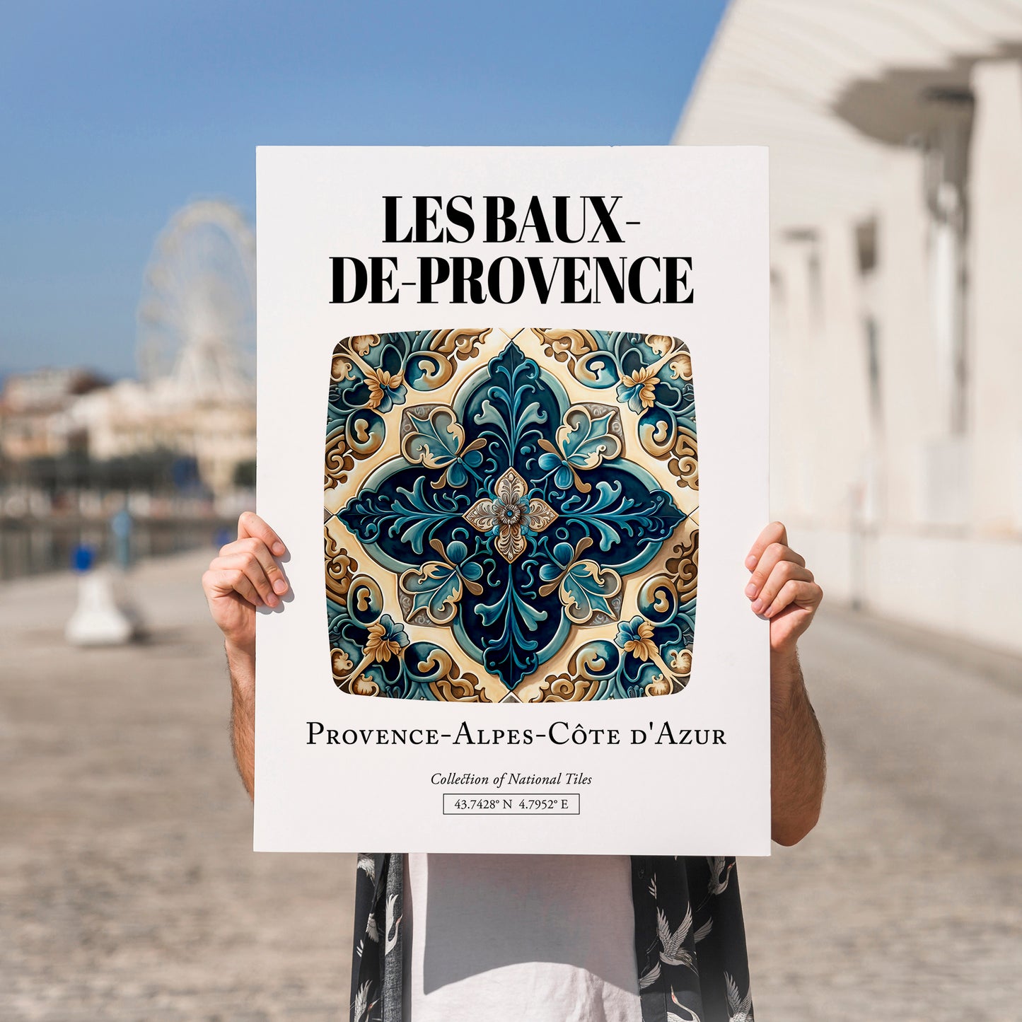 Les Baux-de-provence, France – Dream Destination Decor, no-text version framed in wood