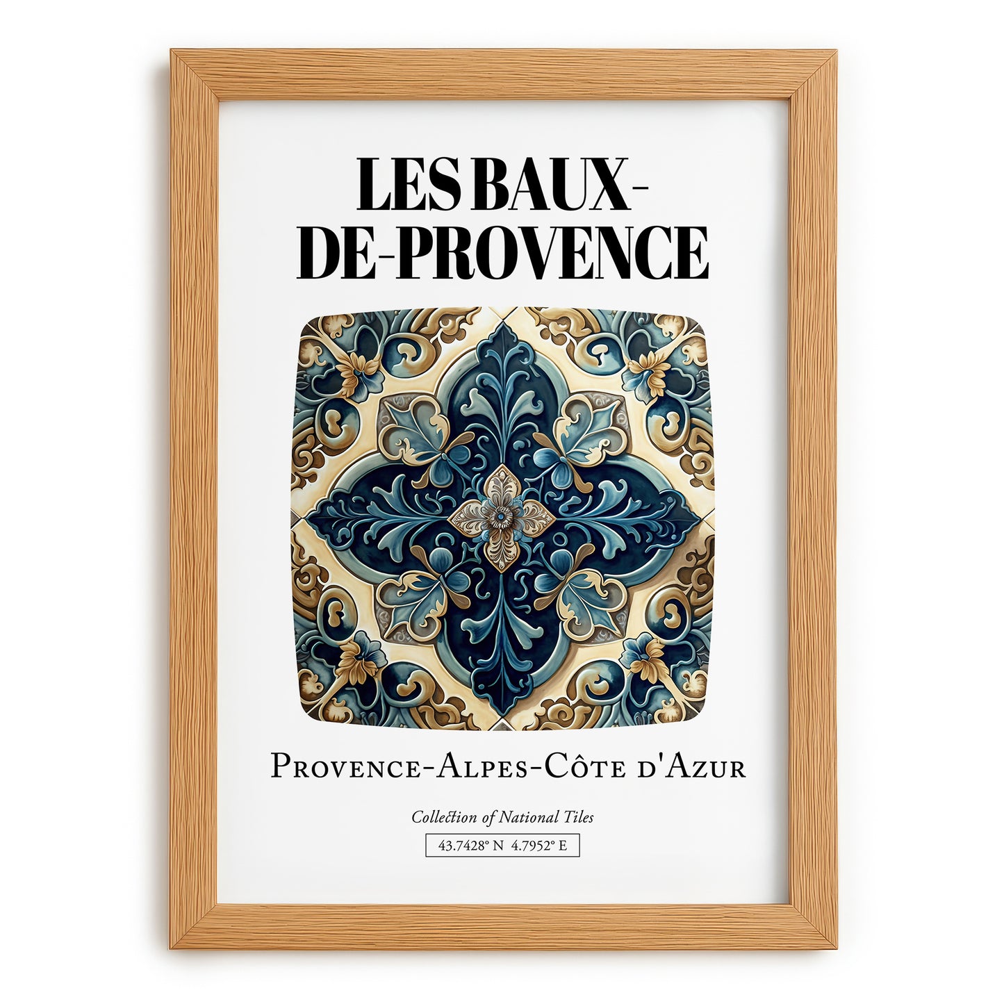 Les Baux-de-provence, France – Dream Destination Decor, set in oak frame