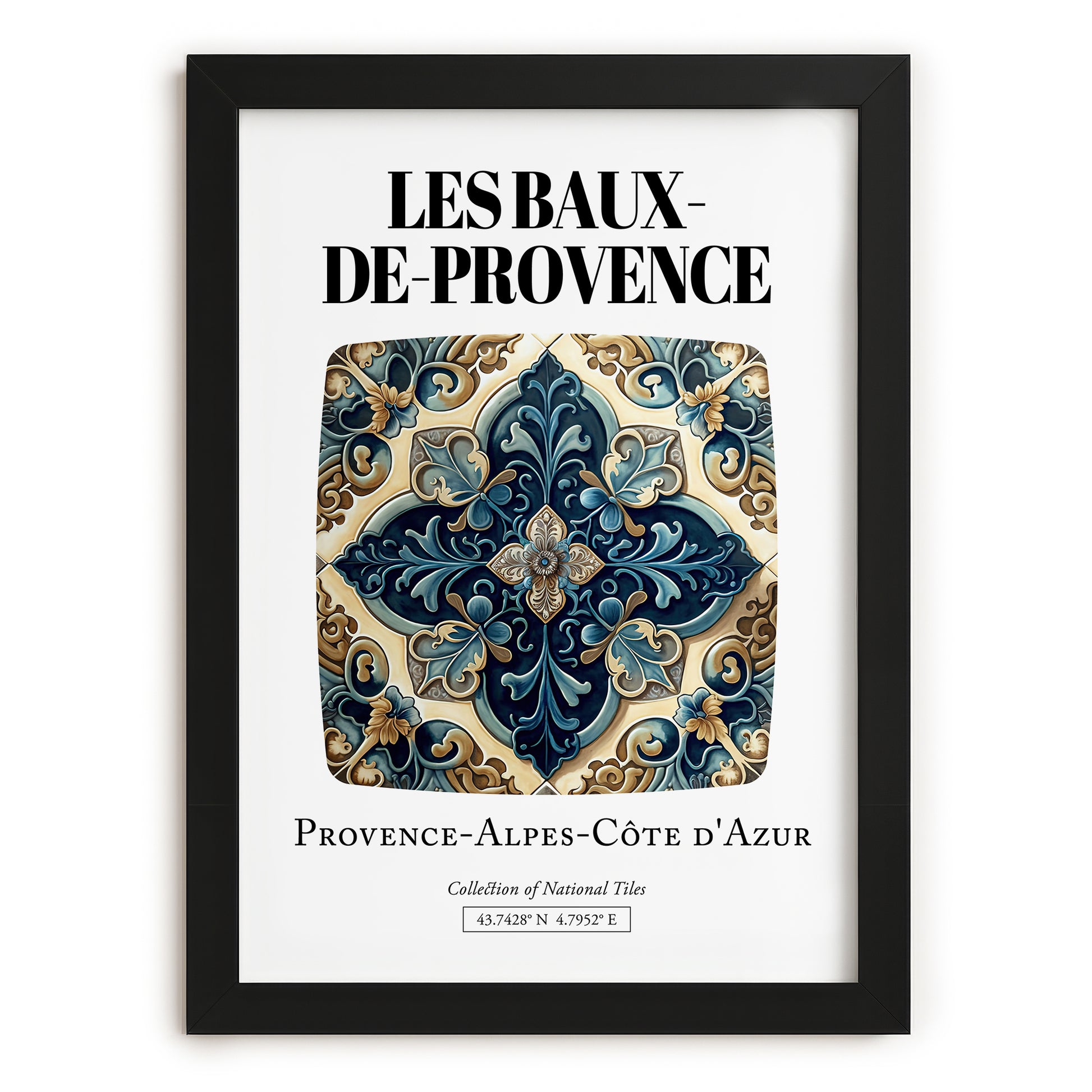 Les Baux-de-provence, France – Dream Destination Decor, in sleek black frame