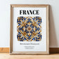 France, République Française – Wanderlust Wall Decor, in wooden frame leaning on the floor
