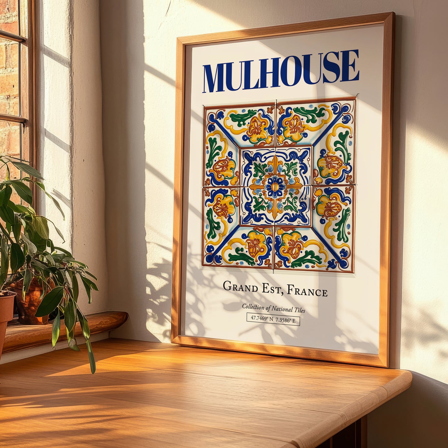 Mulhouse, France – Travel Poster, clean layout with no caption