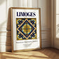 Limoges, France – Tourist Destination Poster, styled in a charming Paris street view