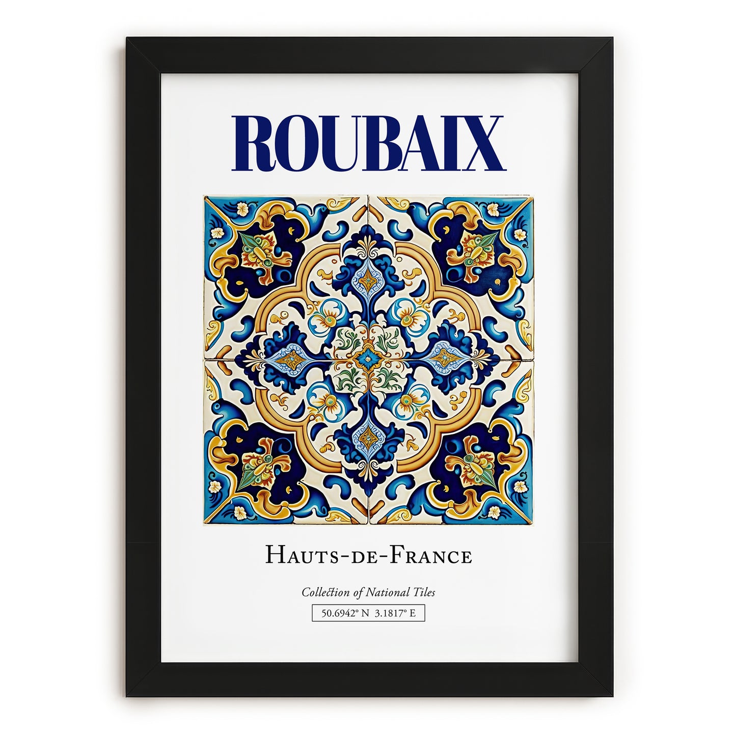 Roubaix, France – Dream Destination Decor, in sleek black frame
