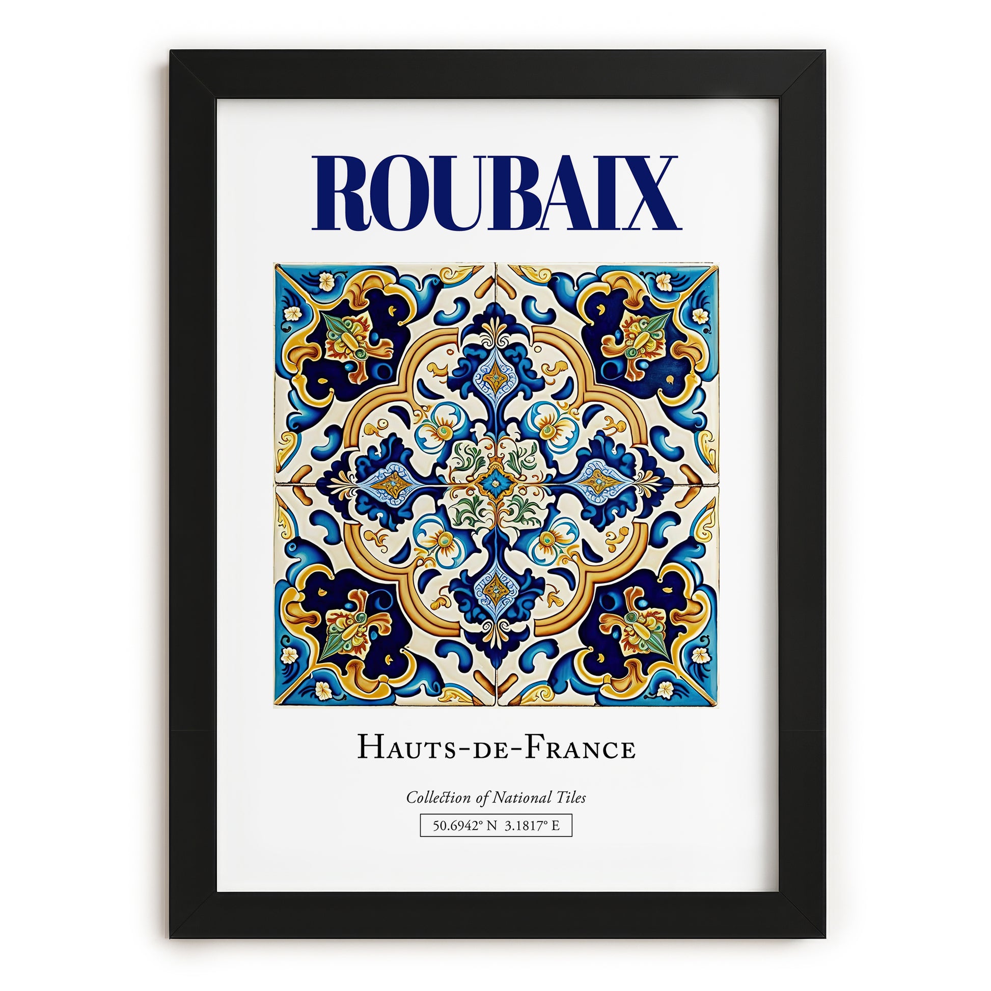 Roubaix, France – Dream Destination Decor, in sleek black frame