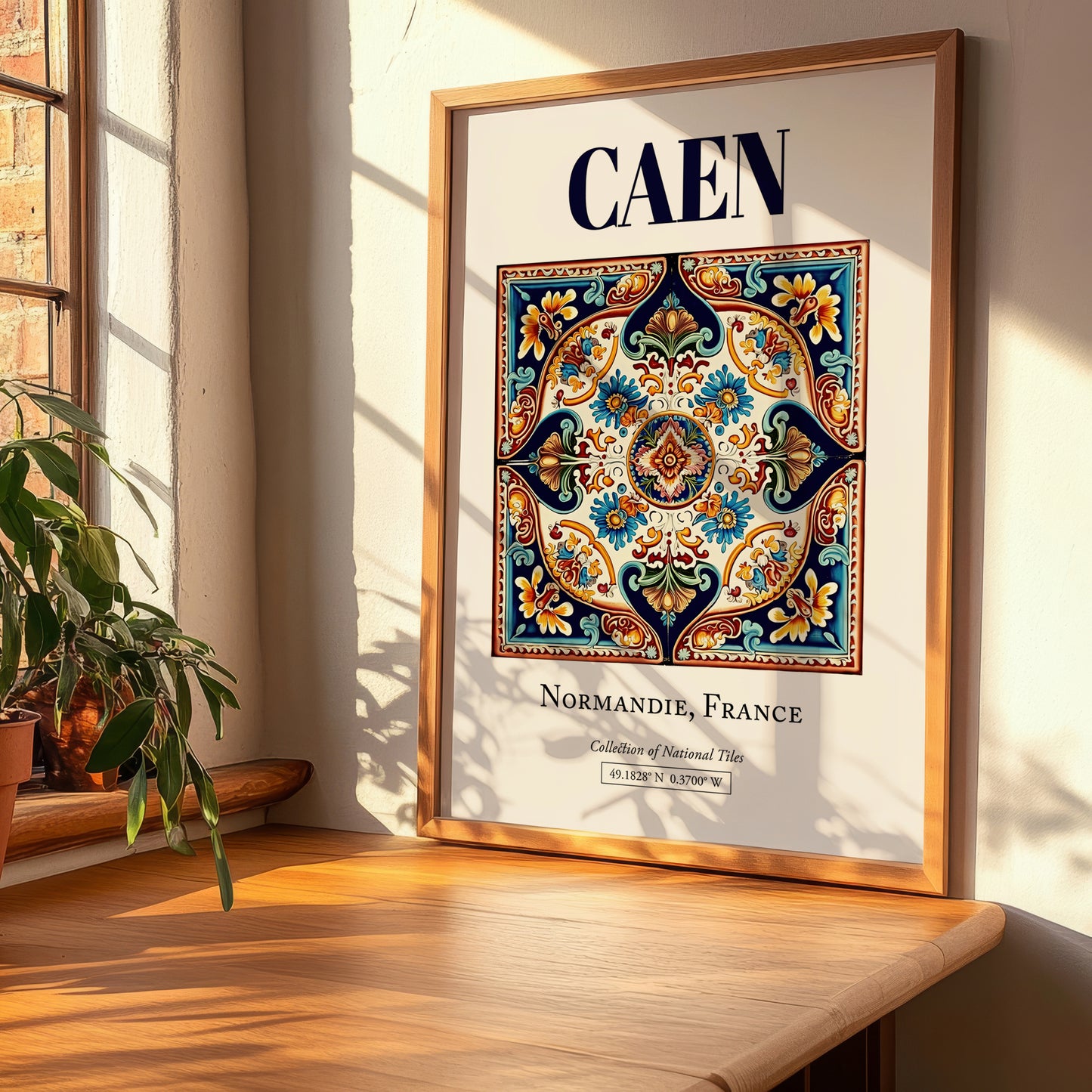 Caen, France – Travel Print, clean layout with no caption