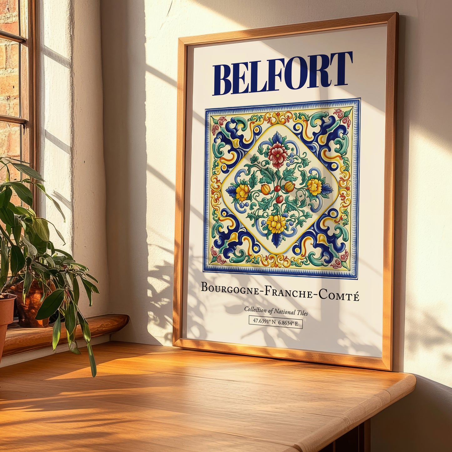 Belfort, France – Travel Poster, clean layout with no caption
