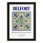 Belfort, France – Travel Poster, in sleek black frame