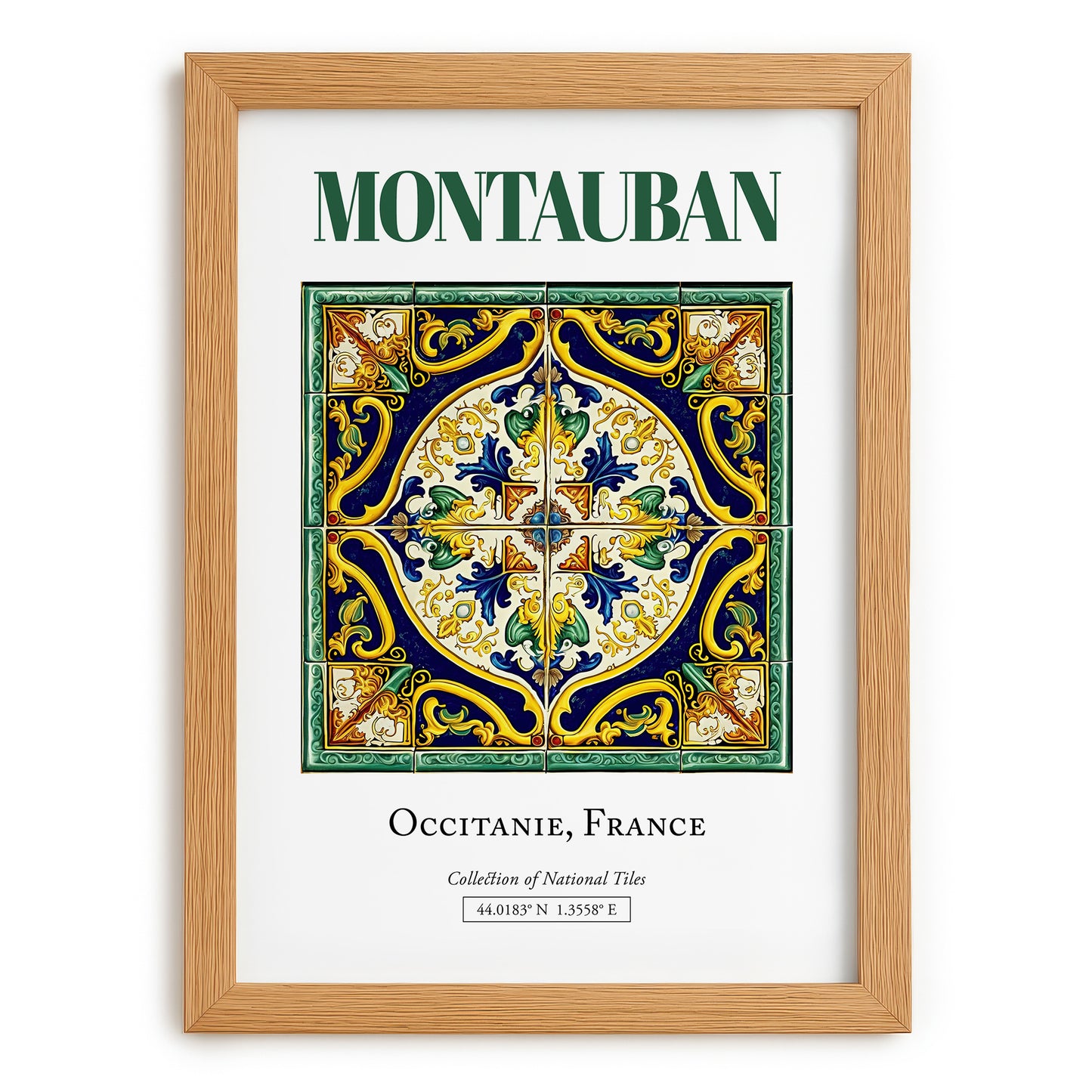 Montauban, France – Global Wall Art, set in oak frame