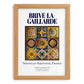 Brive-la-Gaillarde, France – Travel Print, set in oak frame