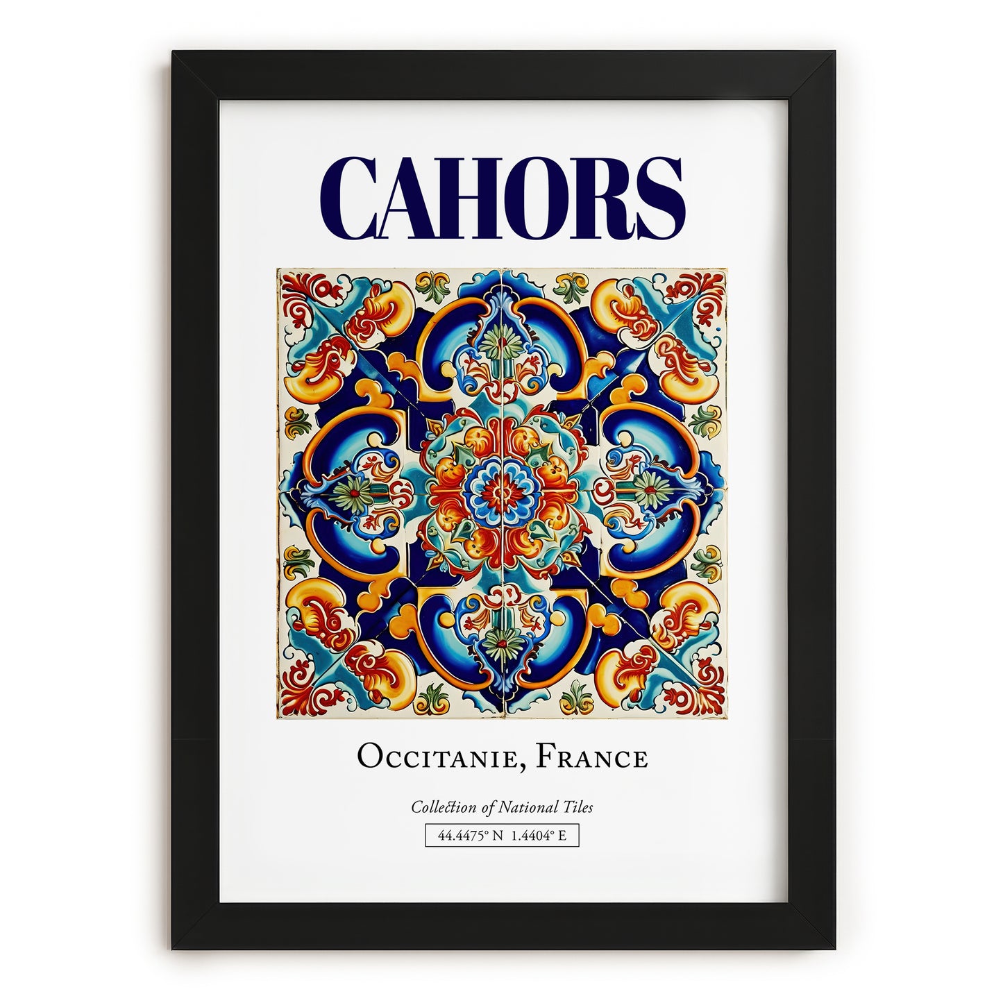 Cahors, France – Global Wall Art, in sleek black frame
