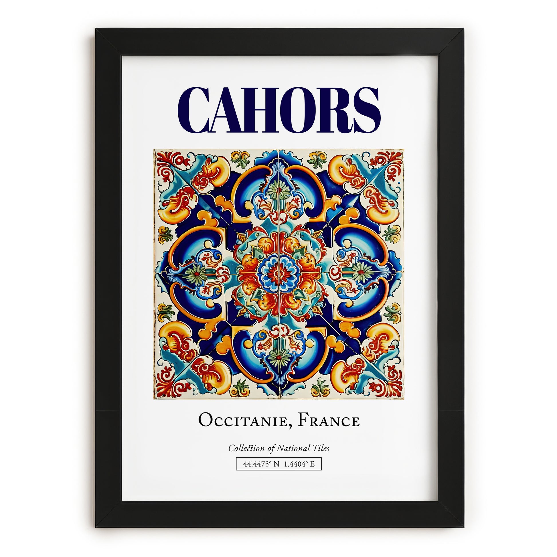 Cahors, France – Global Wall Art, in sleek black frame