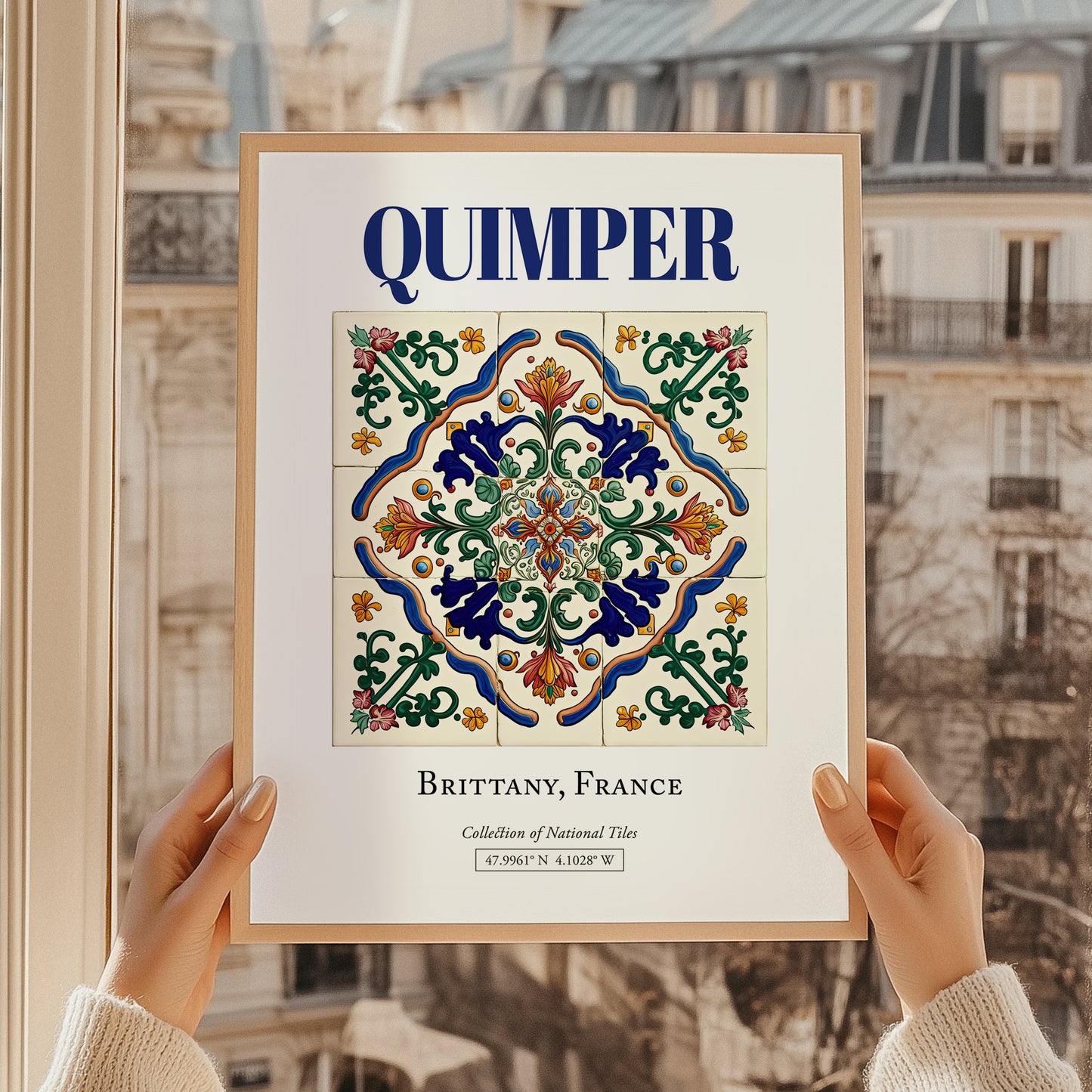Quimper, France – Retro Travel Poster