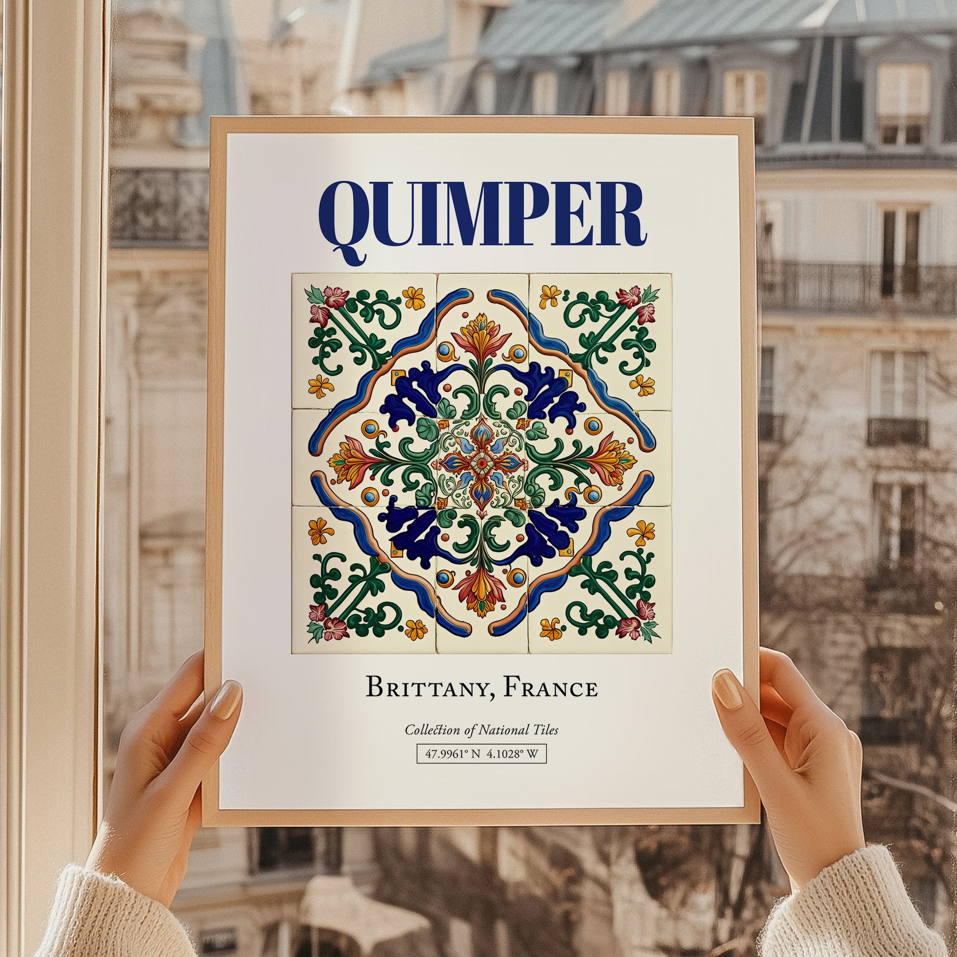 Quimper, France – Retro Travel Poster