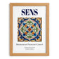Sens, France – Travel Destination Art, set in oak frame